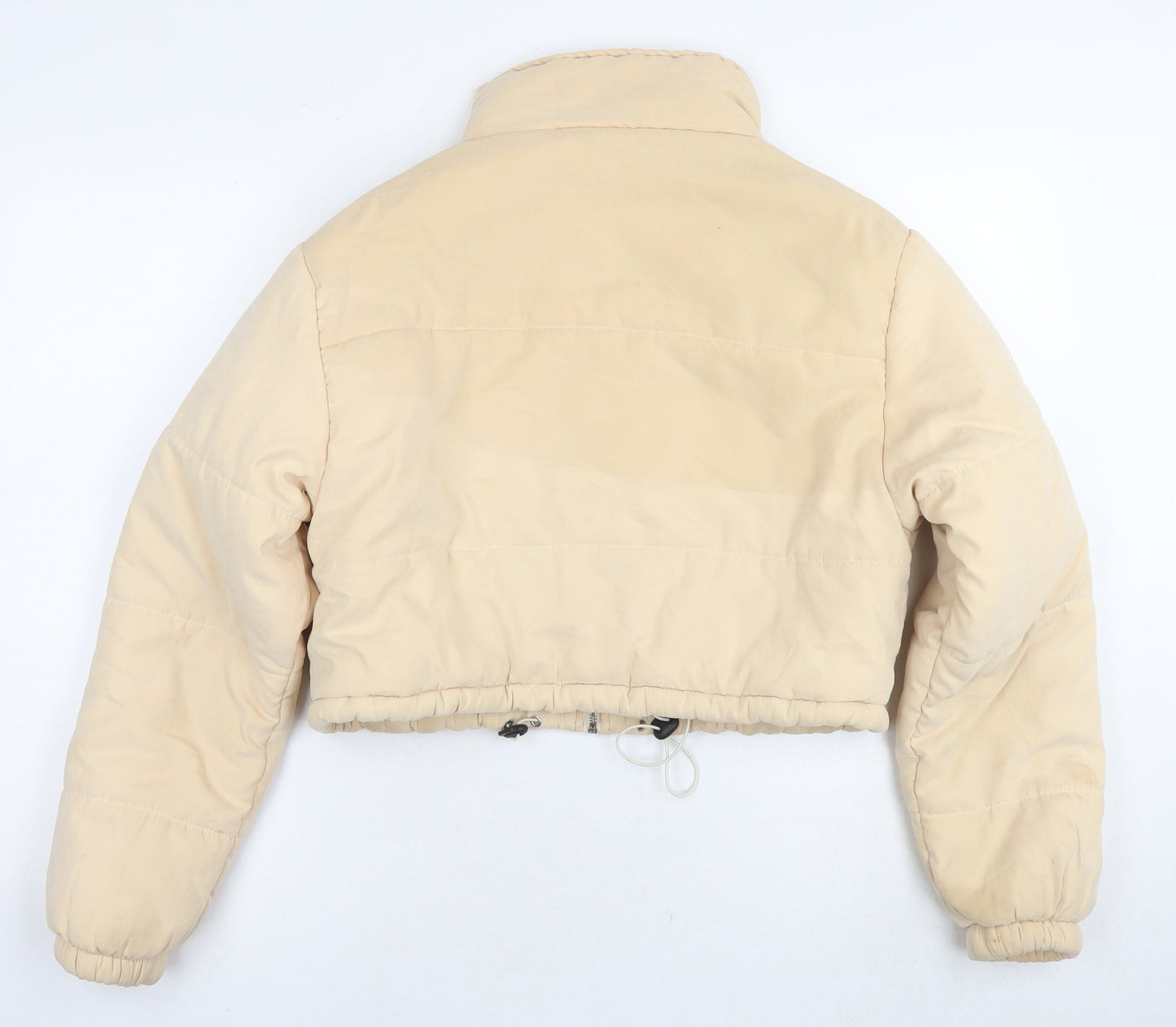 Womens UK Size 8 PRETTYLITTLETHING Beige Puffer Jacket
