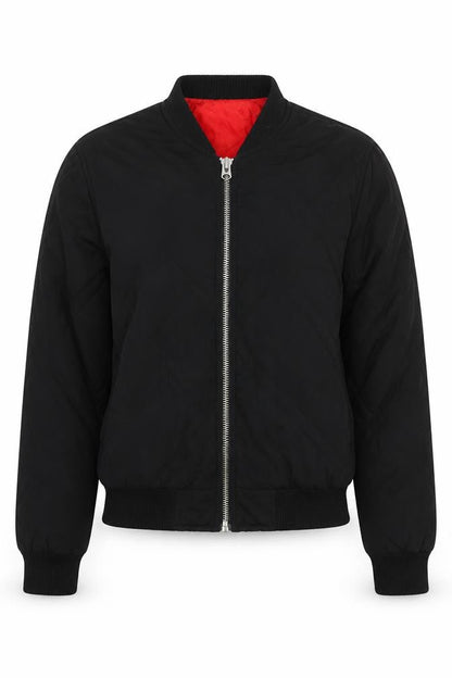 Womens UK Size 8 Topshop Black Quilted Coat