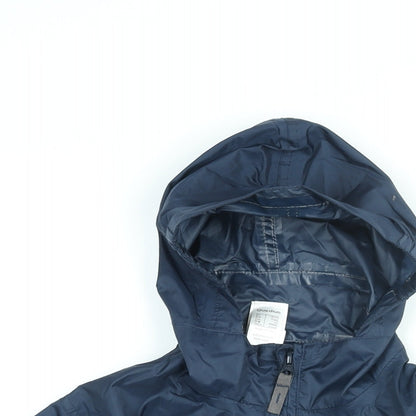Quechua Boys Blue Rain Coat Coat Size 10 Years Zip