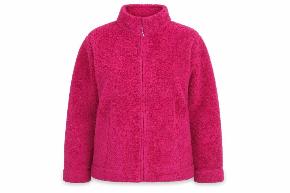 Womens UK Size 14 EWM Pink Full Zip Sweatshirt