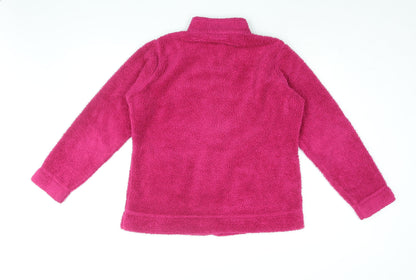 Womens UK Size 14 EWM Pink Full Zip Sweatshirt
