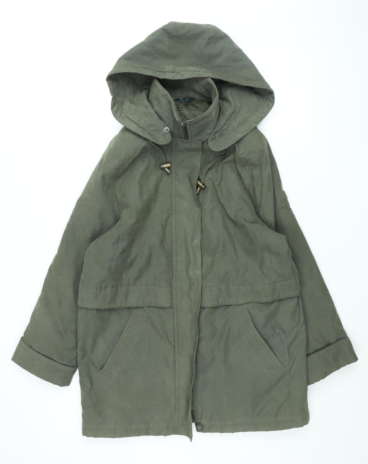 Womens UK Size 12 Nuage Green Overcoat