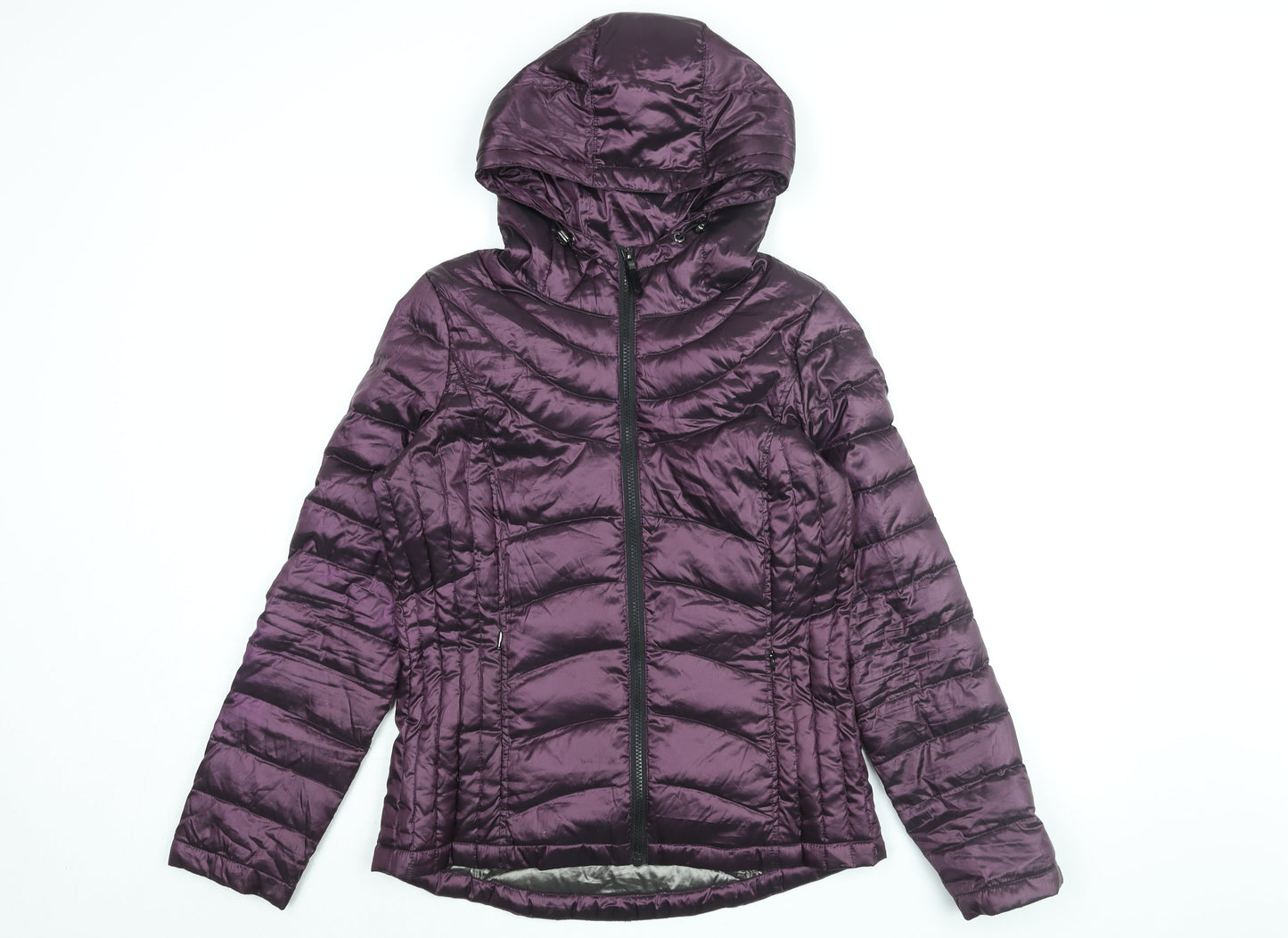 Andrew Marc Womens Purple Puffer Jacket Coat Size S Zip