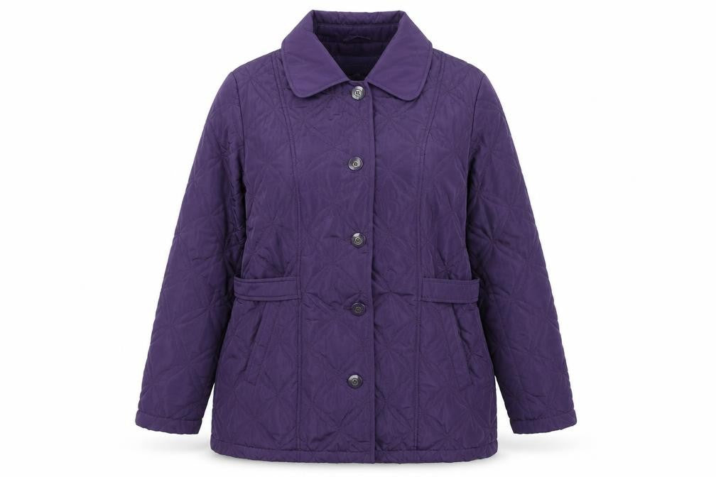 Womens UK Size 14 Autonomy Purple Quilted Coat