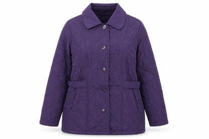 Womens UK Size 14 Autonomy Purple Quilted Coat