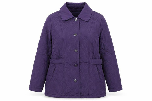 Womens UK Size 14 Autonomy Purple Quilted Coat