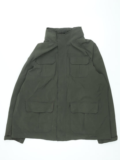 Mens UK Size 2XL Debenhams Green Rain Coat
