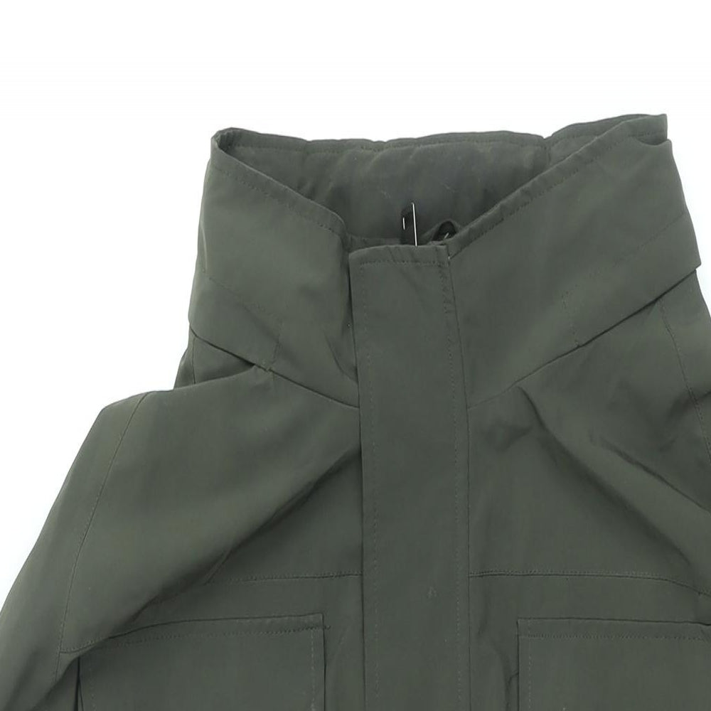 Mens UK Size 2XL Debenhams Green Rain Coat
