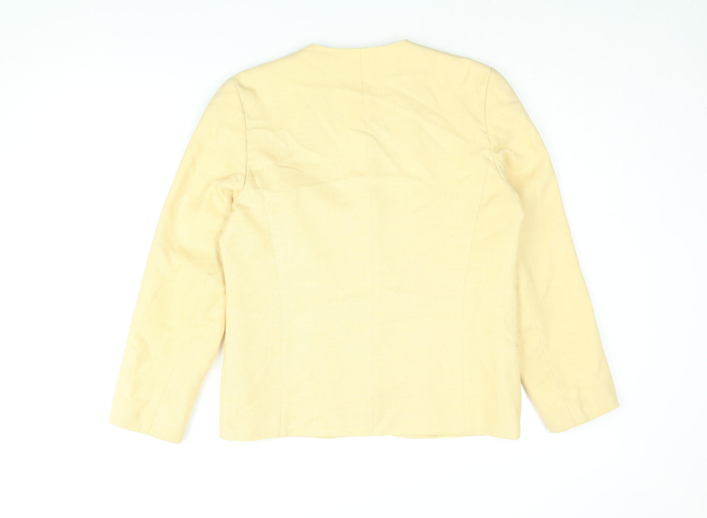 First Avenue Womens Yellow Jacket Blazer Size 12 Button - Vintage