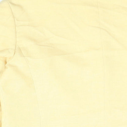 First Avenue Womens Yellow Jacket Blazer Size 12 Button - Vintage