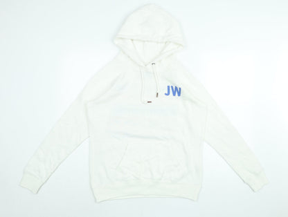 Womens UK Size 12 Jack Wills White Pullover Hoodie