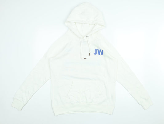 Womens UK Size 12 Jack Wills White Pullover Hoodie
