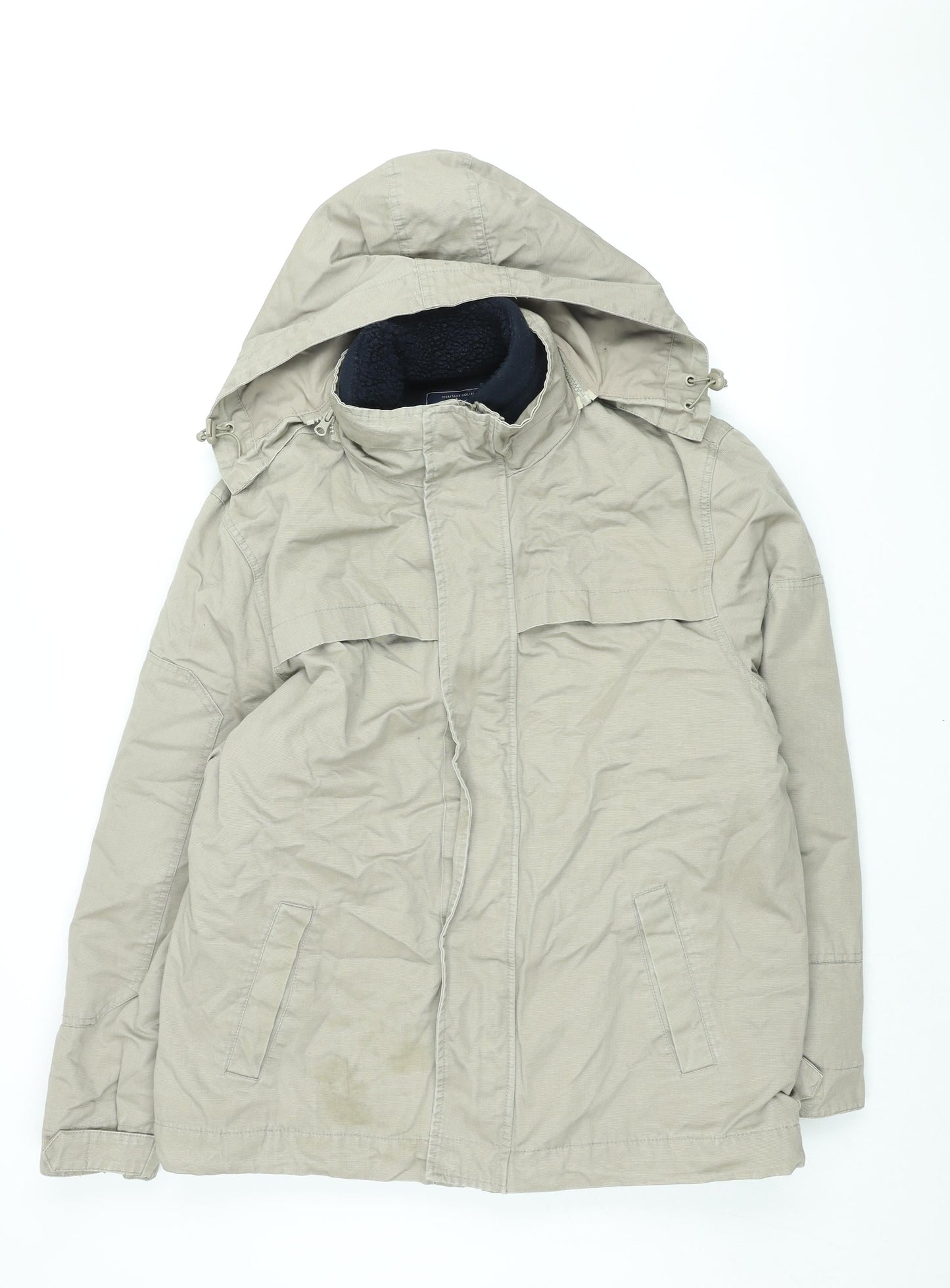 Mens UK Size M STONE BAY Beige Overcoat