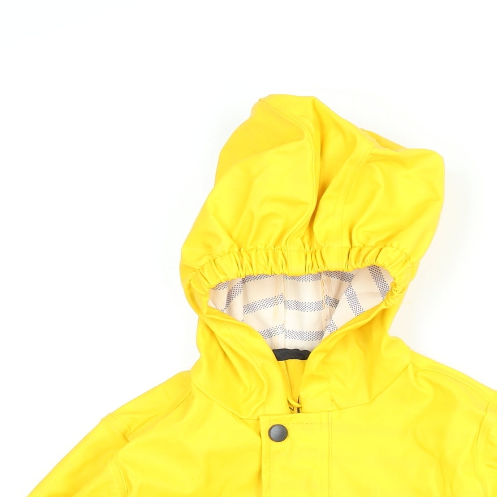 Captain Corsaire Girls Yellow Rain Coat Coat Size 2 Years Zip