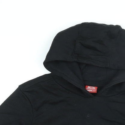 Slazenger Boys Black Cotton Pullover Hoodie Size 11-12 Years Pullover