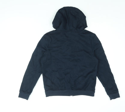 Slazenger Boys Black Cotton Full Zip Hoodie Size 11-12 Years Zip