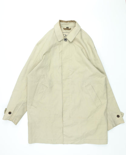 Mens UK Size L Coach Beige Overcoat