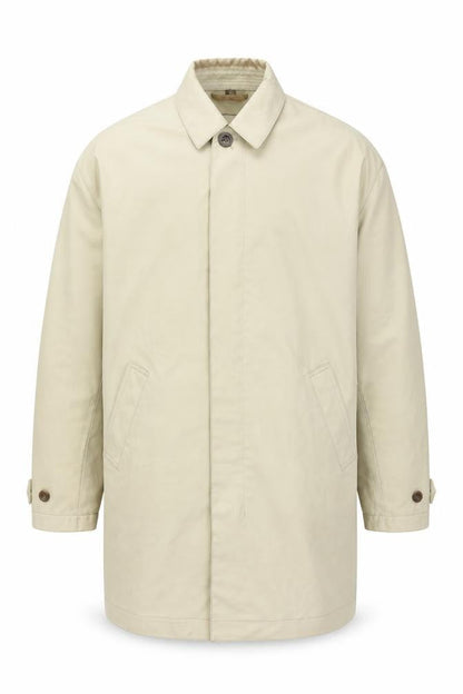 Mens UK Size L Coach Beige Overcoat
