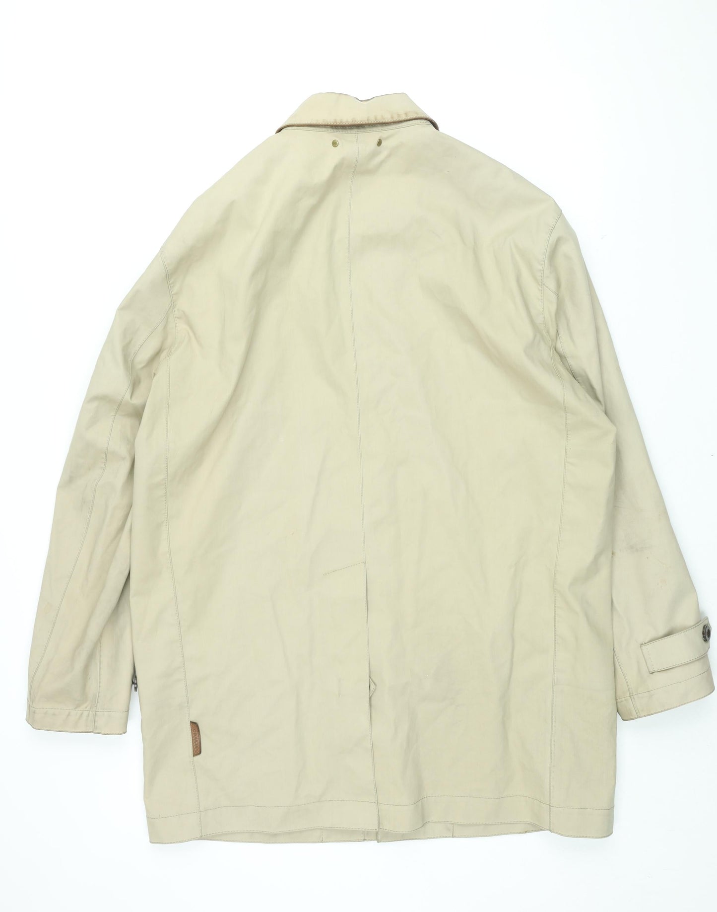 Mens UK Size L Coach Beige Overcoat
