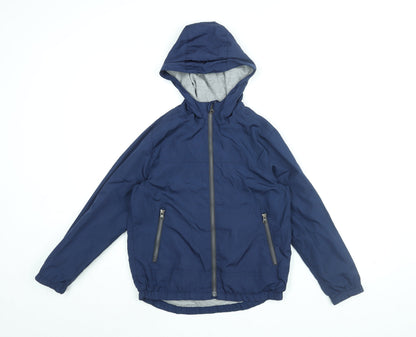 Additional front view of Gap boys’ blue jacket, size M, zip