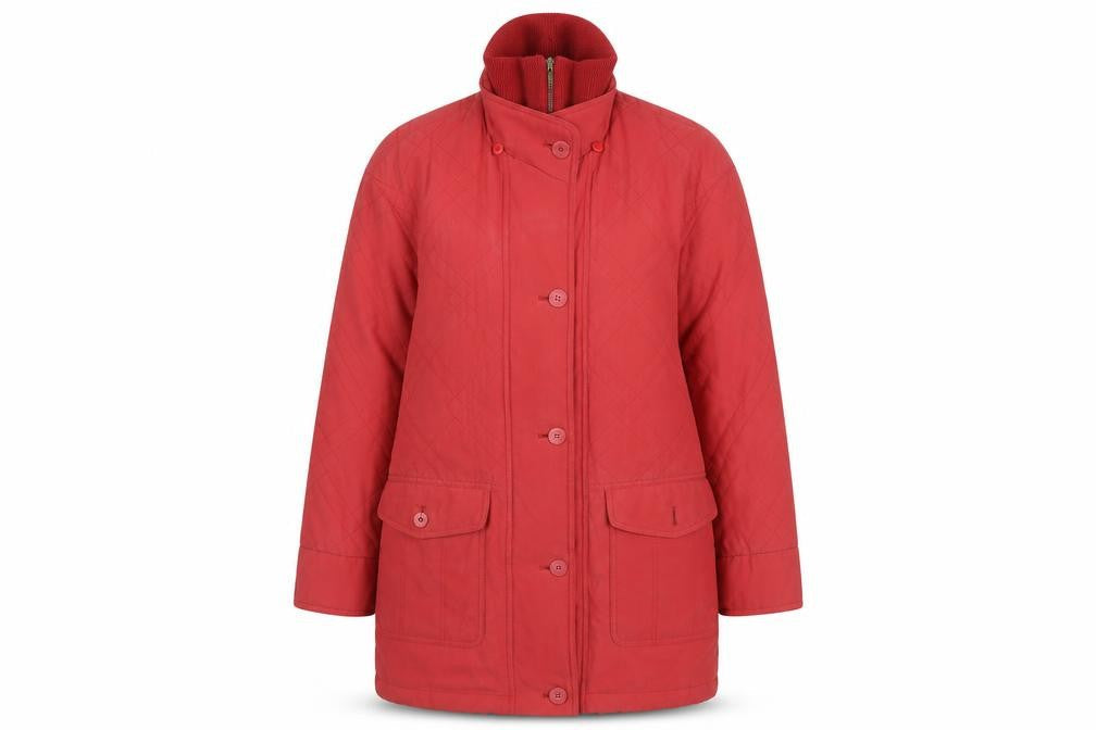 Womens UK Size M Dannimac Red Overcoat