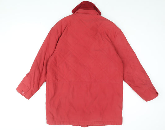Womens UK Size M Dannimac Red Overcoat