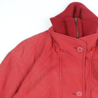 Womens UK Size M Dannimac Red Overcoat