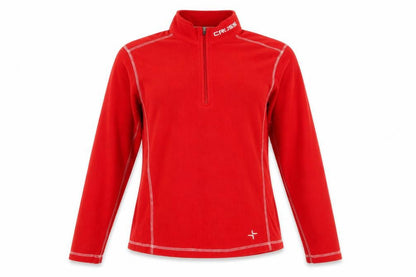 Cross Womens Red Polyester Pullover Sweatshirt Size S Zip