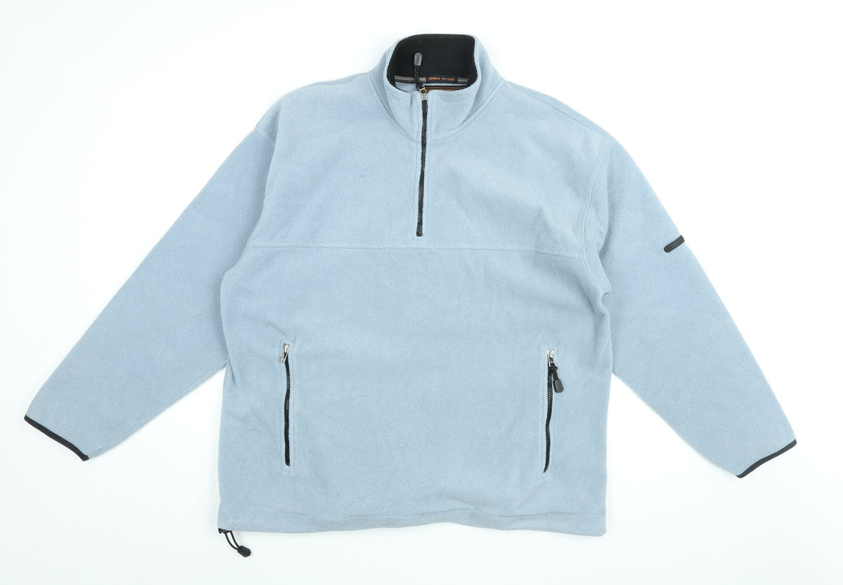 systemtec Mens Blue Polyester Pullover Sweatshirt Size L