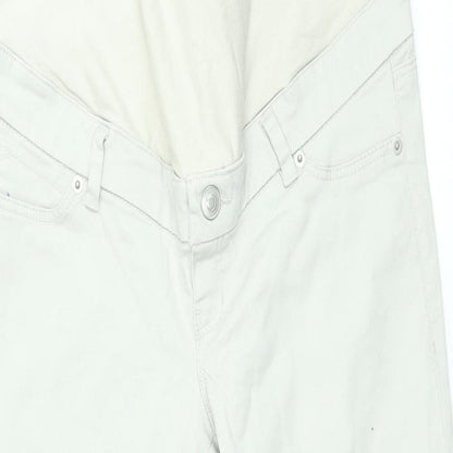 Womens UK Size 10 H&M Regular Fit Skinny Beige Jeans