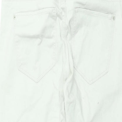Womens UK Size 10 H&M Regular Fit Skinny Beige Jeans
