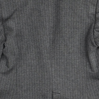 Mango Women's Grey Wool Blend Blazer Size 12