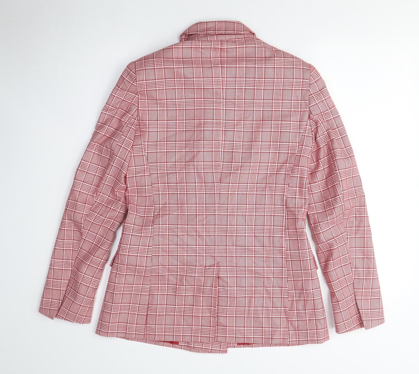 ASOS Women’s Red Plaid Double-Breasted Jacket UK 12