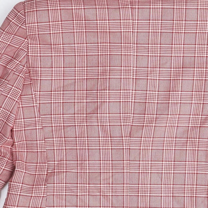 ASOS Women’s Red Plaid Double-Breasted Jacket UK 12