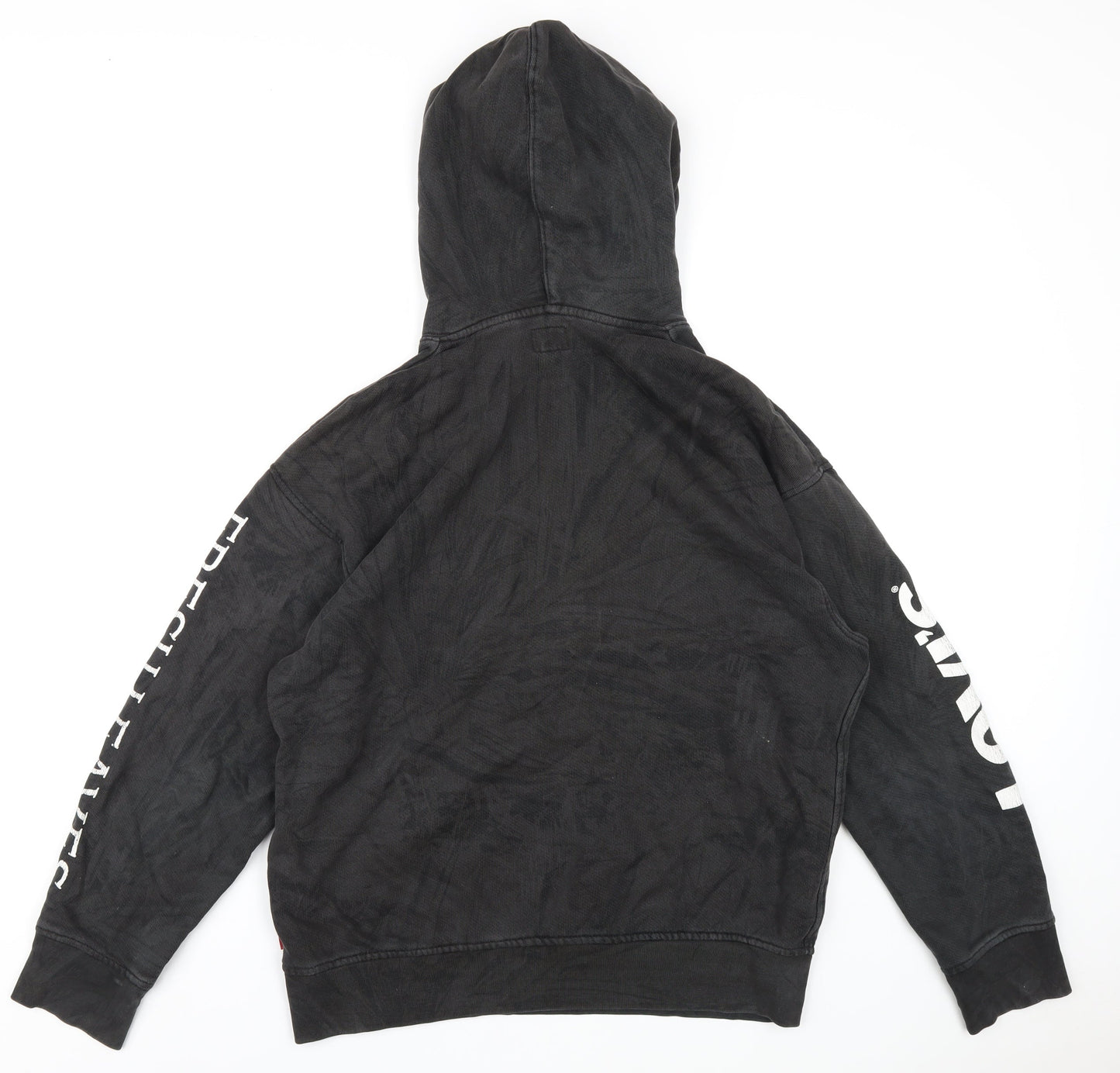 Mens UK Size M Levi's Black Pullover Hoodie