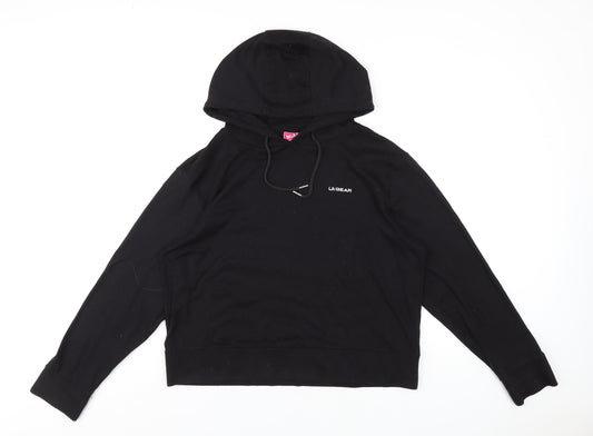Womens UK Size 16 LA Gear Black Pullover Hoodie