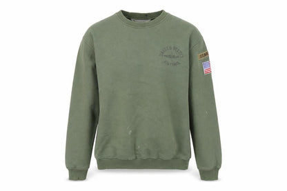 Topshop Womens Green Cotton Pullover Sweatshirt Size S Pullover