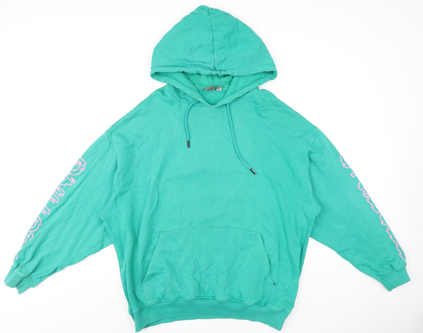 Mens UK Size XL ASOS Green Pullover Hoodie