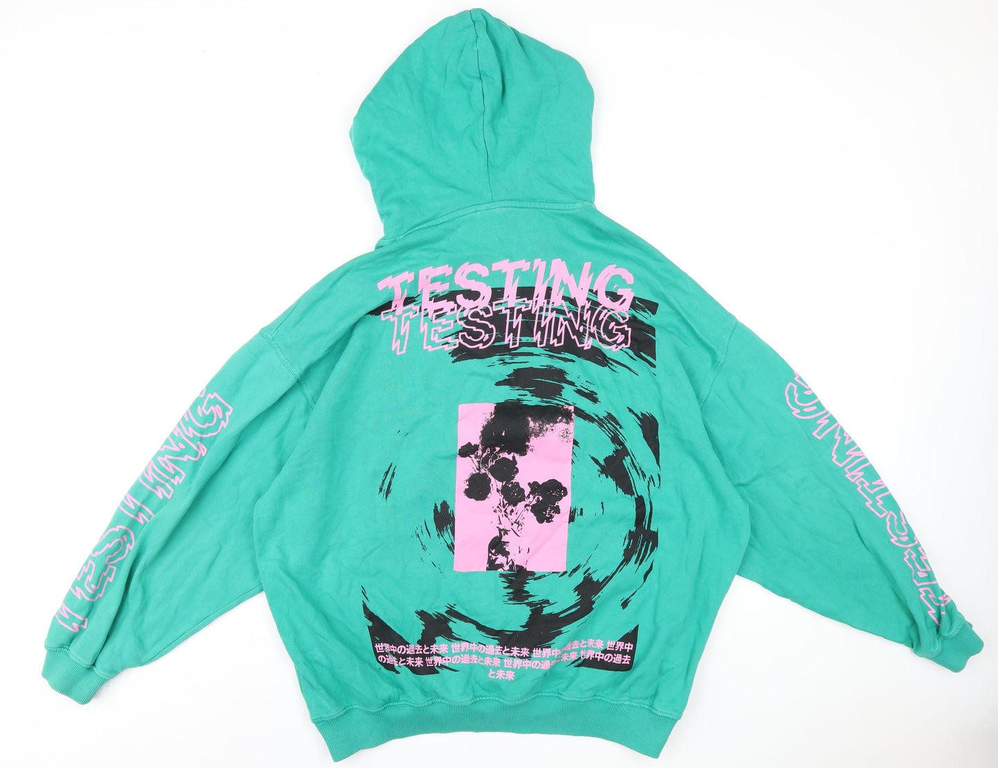 Mens UK Size XL ASOS Green Pullover Hoodie