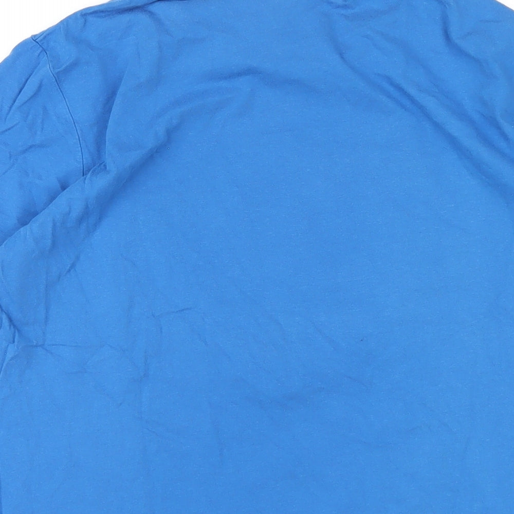 Euro 2016 Boys Blue Cotton Basic T-Shirt Size S Round Neck Pullover - Euro 2016 France
