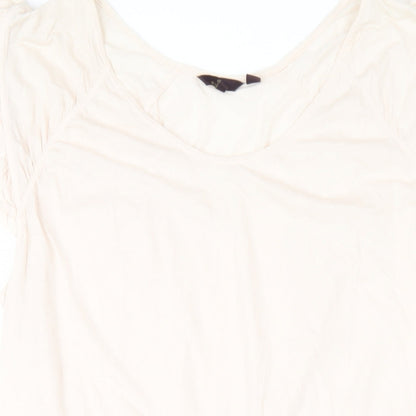 Mulberry Womens Pink Cotton A-Line Size L Round Neck Pullover