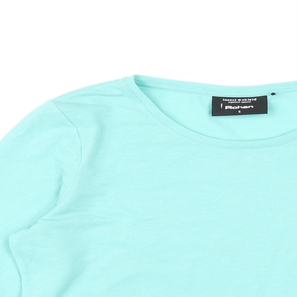 Womens UK Size S Rohan Green Basic T-Shirt