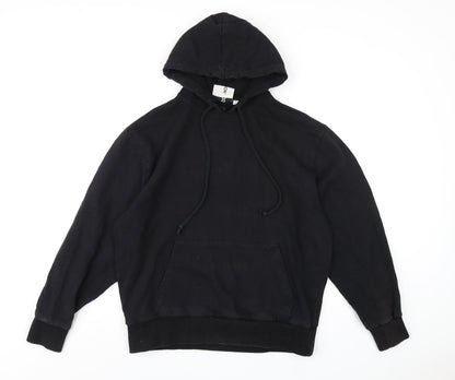 Mens UK Size M COLLUSION Black Pullover Hoodie
