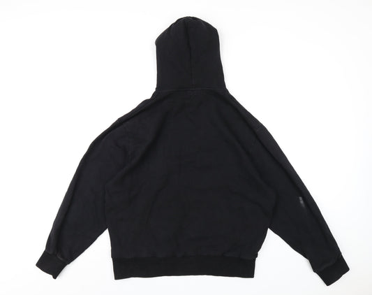 Mens UK Size M COLLUSION Black Pullover Hoodie