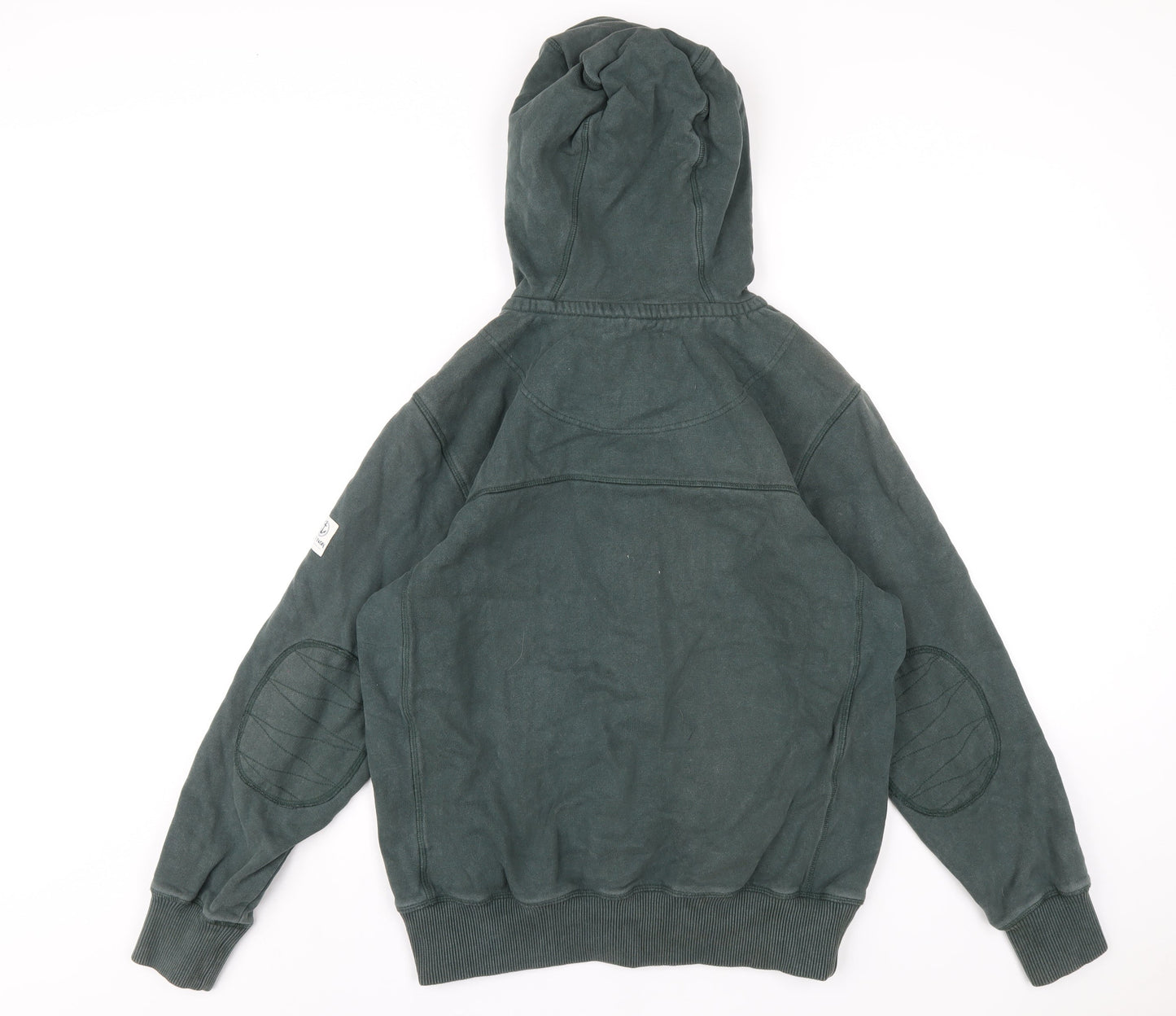Mens UK Size S Lazy Jacks Green Full Zip Hoodie