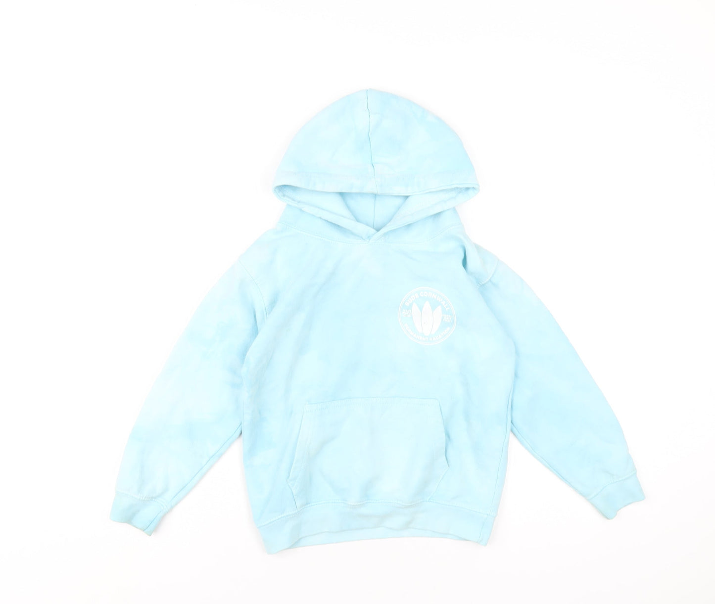 Barrel Rock Boys Blue Cotton Full Zip Hoodie Size M Pullover