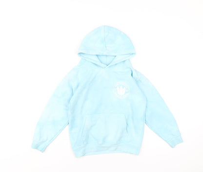 Barrel Rock Boys Blue Cotton Full Zip Hoodie Size M Pullover