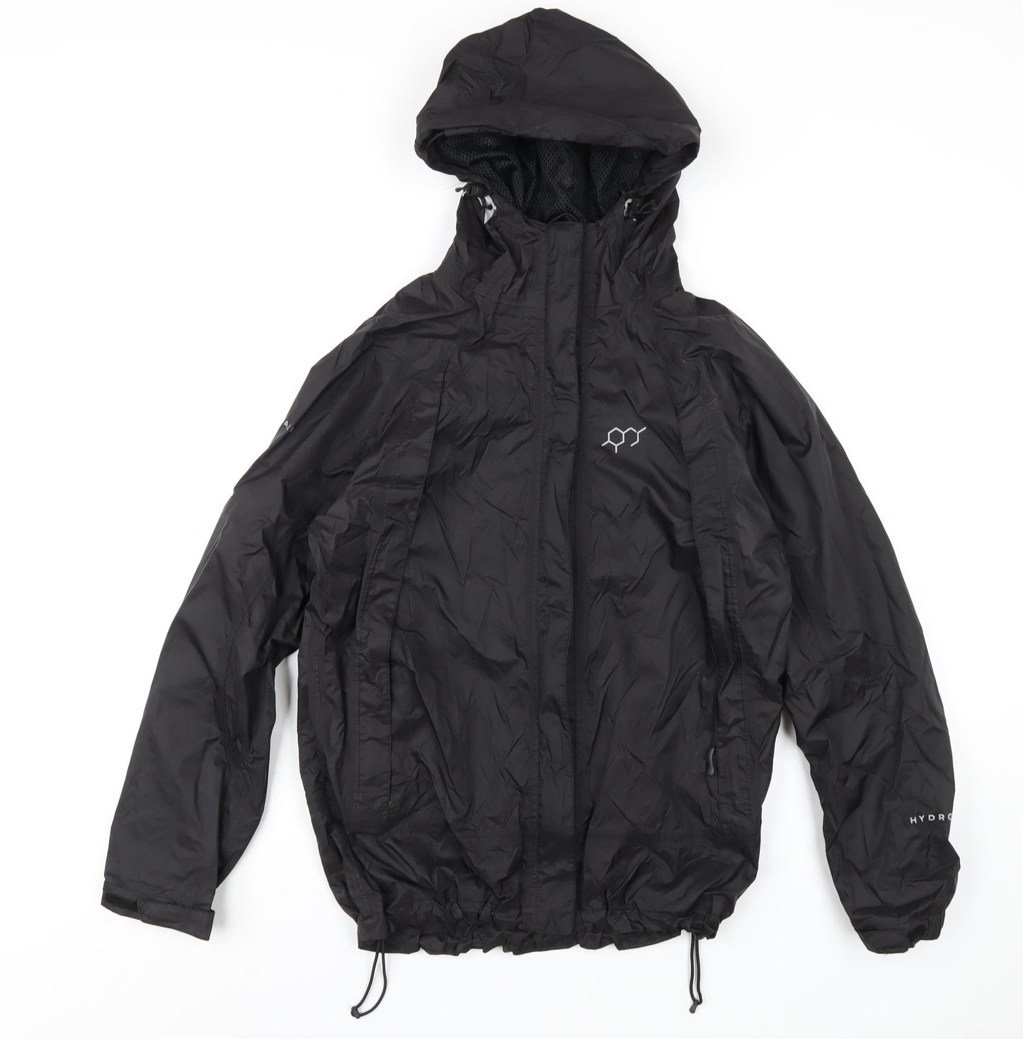 Technicals Womens Black Rain Coat Coat Size 10 Zip