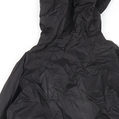 Technicals Womens Black Rain Coat Coat Size 10 Zip