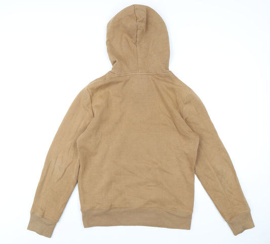Mens UK Size XS Hollister Brown Pullover Hoodie